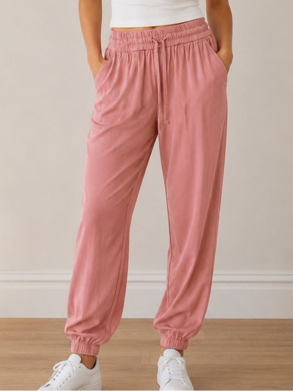 Twik Simons Dusty Pink High Rise Drawstring Jogger Pants Women’s XS